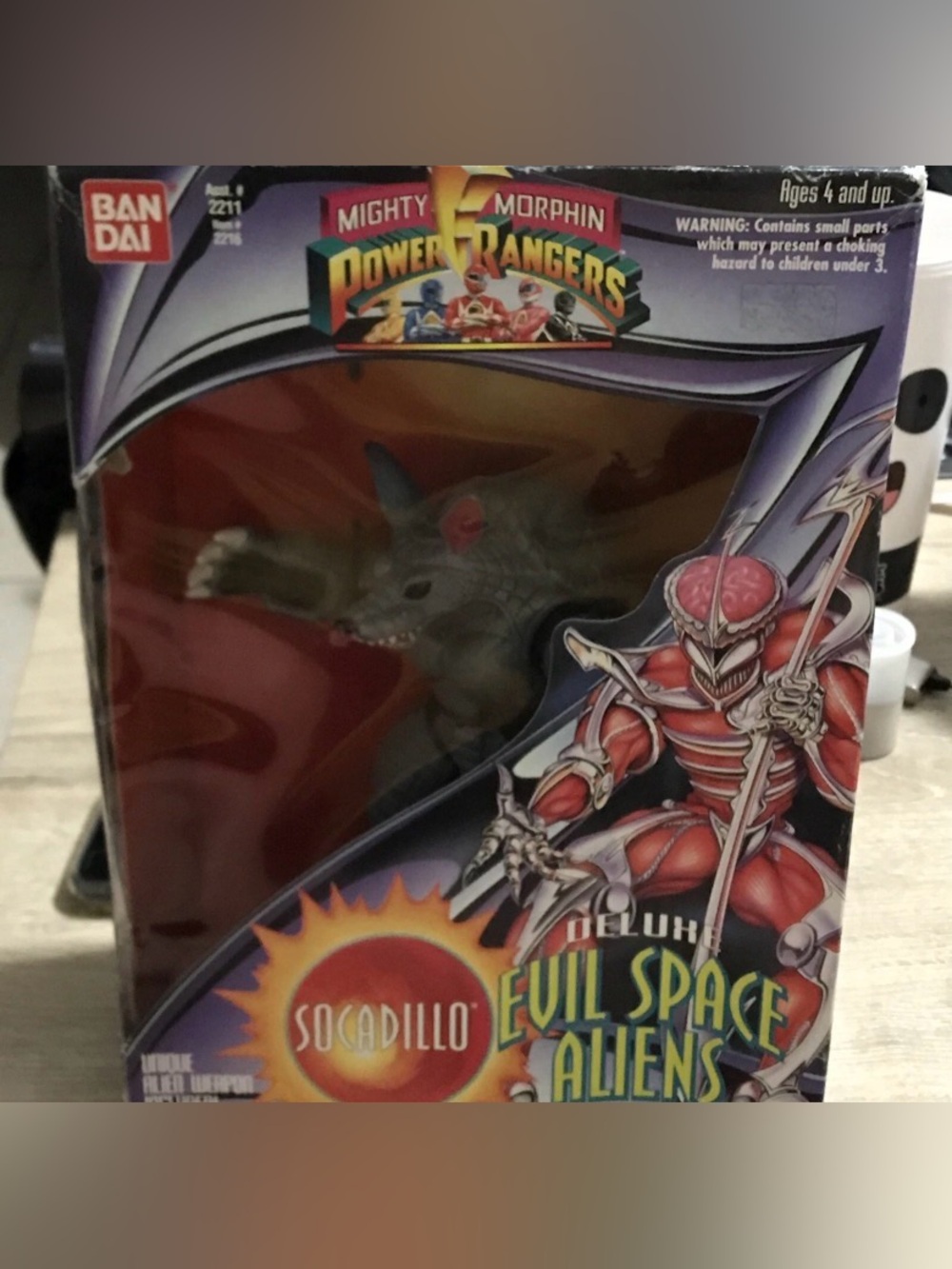 1994 Bandai Power Rangers Deluxe Evil Space Aliens Socadillo Action Figure VTG